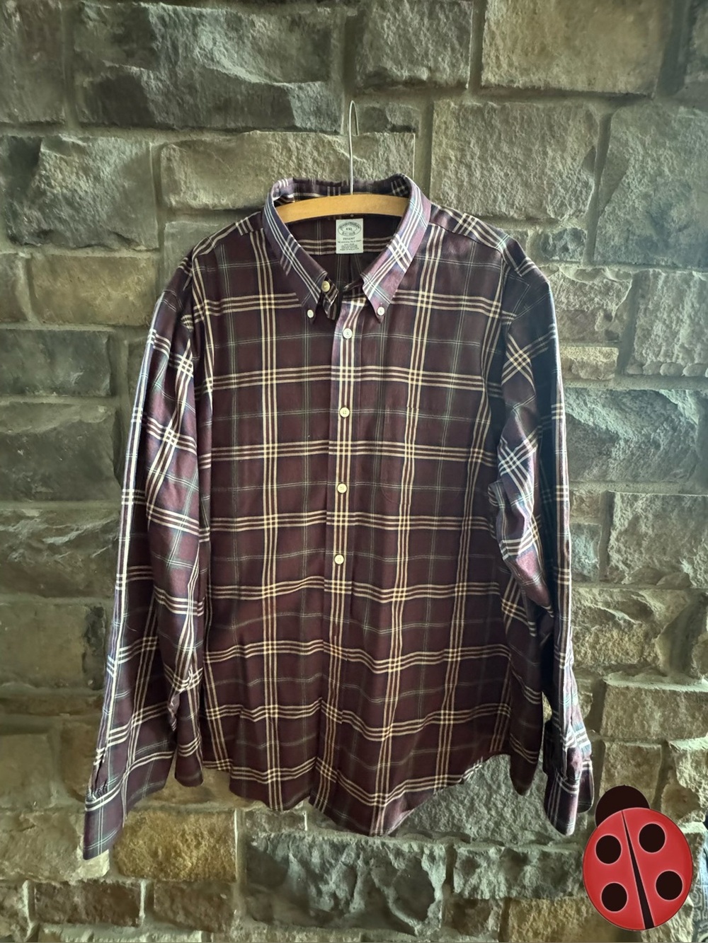 Brooks Brothers Regent -Men's Plaid Button-Down Shirt - XXL